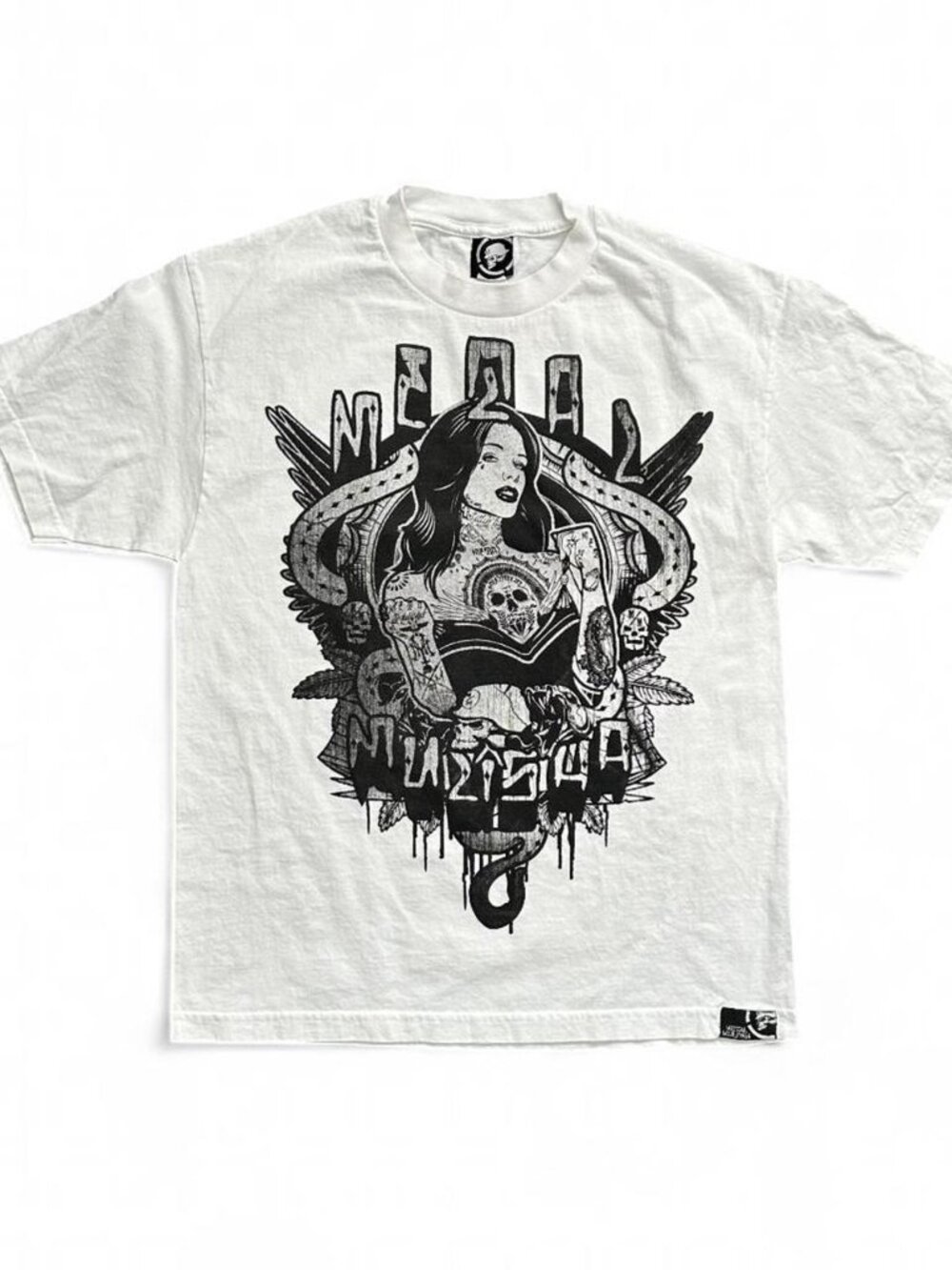Vintage Y2K Metal Mulisha Medusa Graphic T Shirt Mens Large Goth